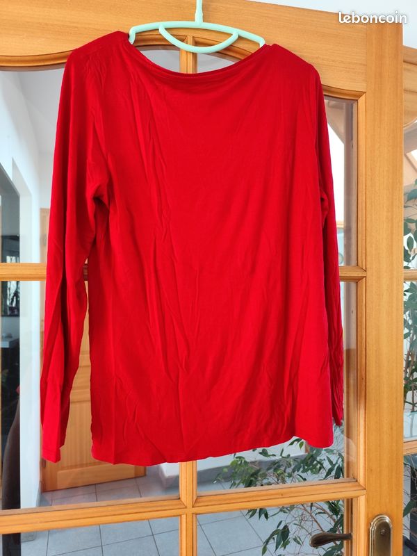 Tee-shirt sans manches - très bon état rouge Camaieu | La Redoute