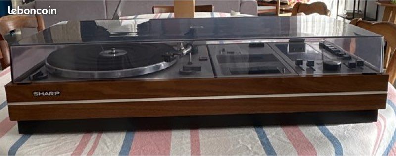 Platine Tourne-Disque Crown SHC-3250 - Avec Radio FM/AM Et Cassette - Pour Pièces