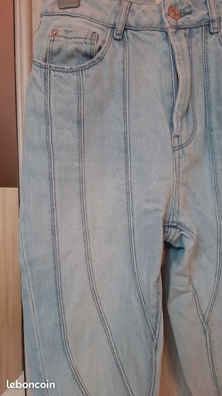 Jean taille haute original bleu pimkie femme 34 (image 4)