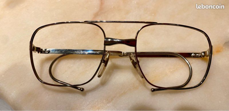 Monture De Lunettes Vintage Adensco 1950 - Plastique & Métal, Transparente Orange, Faite Main En France