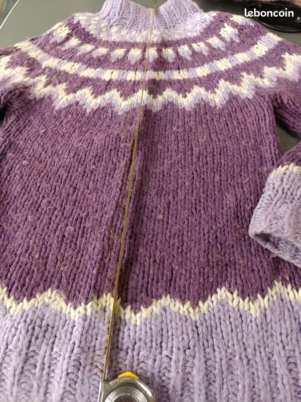 Pull Femme Vintage Sans Marque - Laine Mélangée - Manches Dolman - Taille S - Neuf Sans étiquette