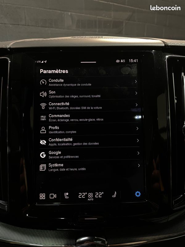 VOLVO XC60 T8 455Ch POLESTAR - 1 ère main - Historique VOLVO - Carplay - Attelage - Marches Pieds (image 6)