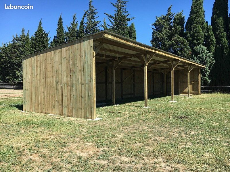 Hangar / box à chevaux / carport / abris en bois classe 4 – kit modulaire (image 3)