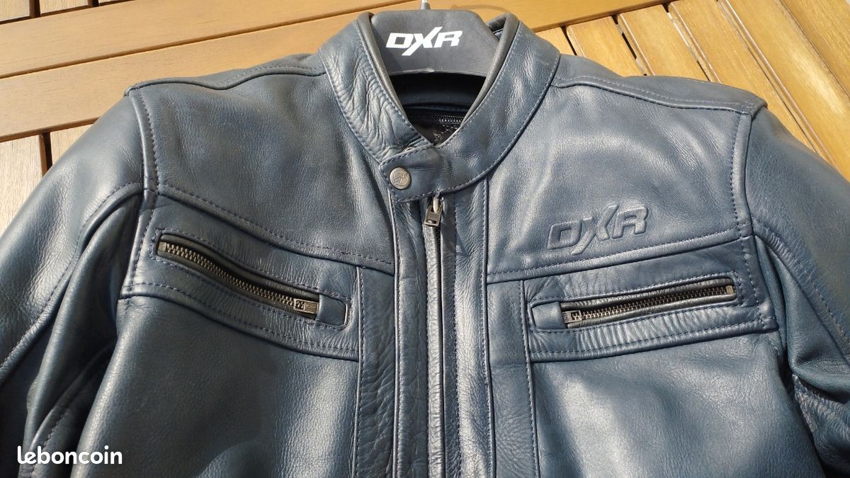 Blouson moto cuir DXR Dagor (image 4)