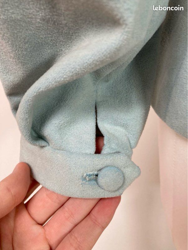 Blazer en velours bleu clair vintage taille S (image 11)