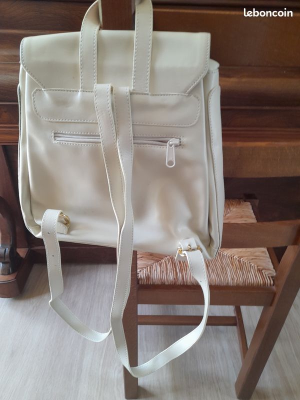 Sac à main bretelles dos beige (image 9)