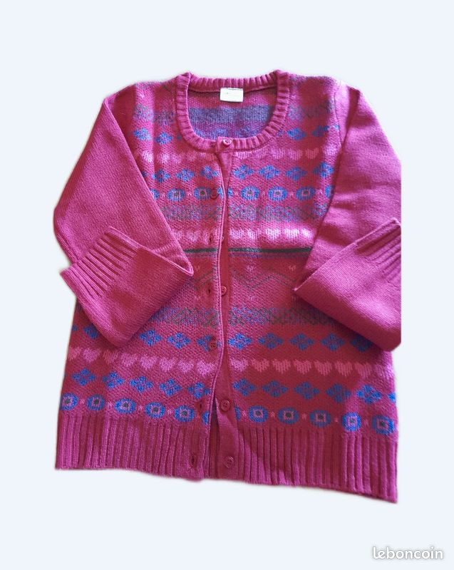Gilet fille grandes manches 10 ans (image 1)