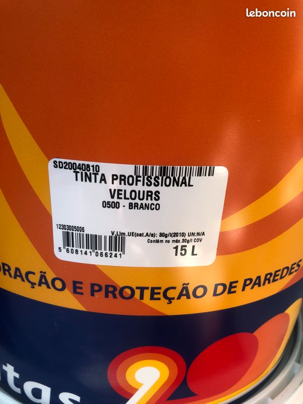 Peinture satiné velours blanc (image 2)
