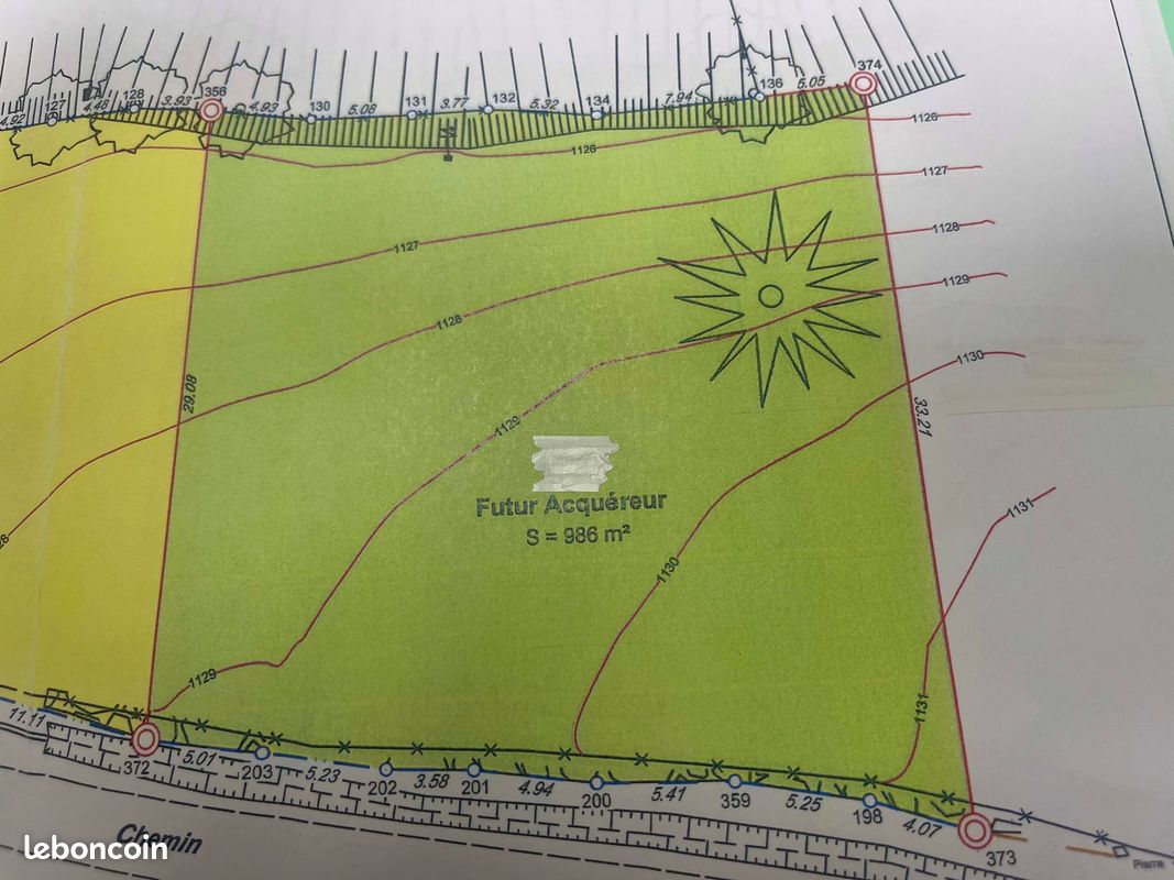 Terrain 986 m² · à Monts-de-Randon · 986 m² · 34 000 €