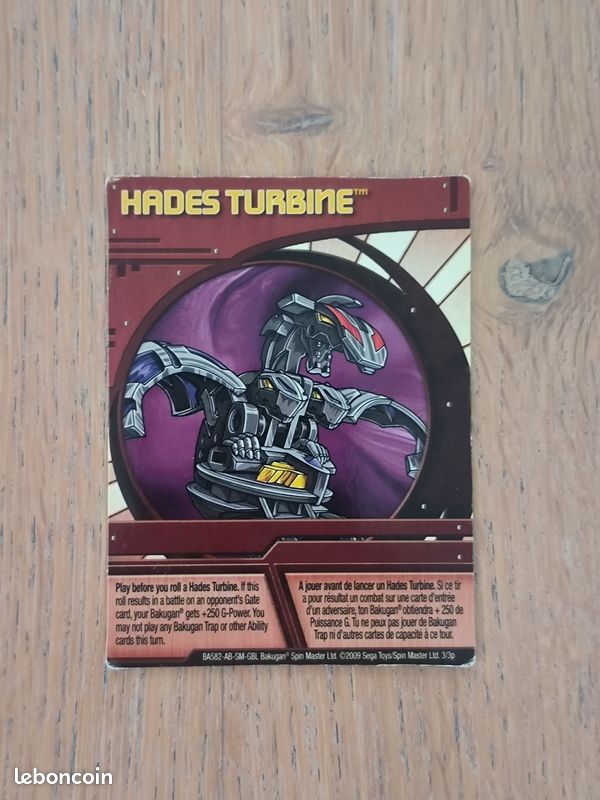 Bakugan Darkus Hades Turbine Battle Brawlers New Vestroia 640g