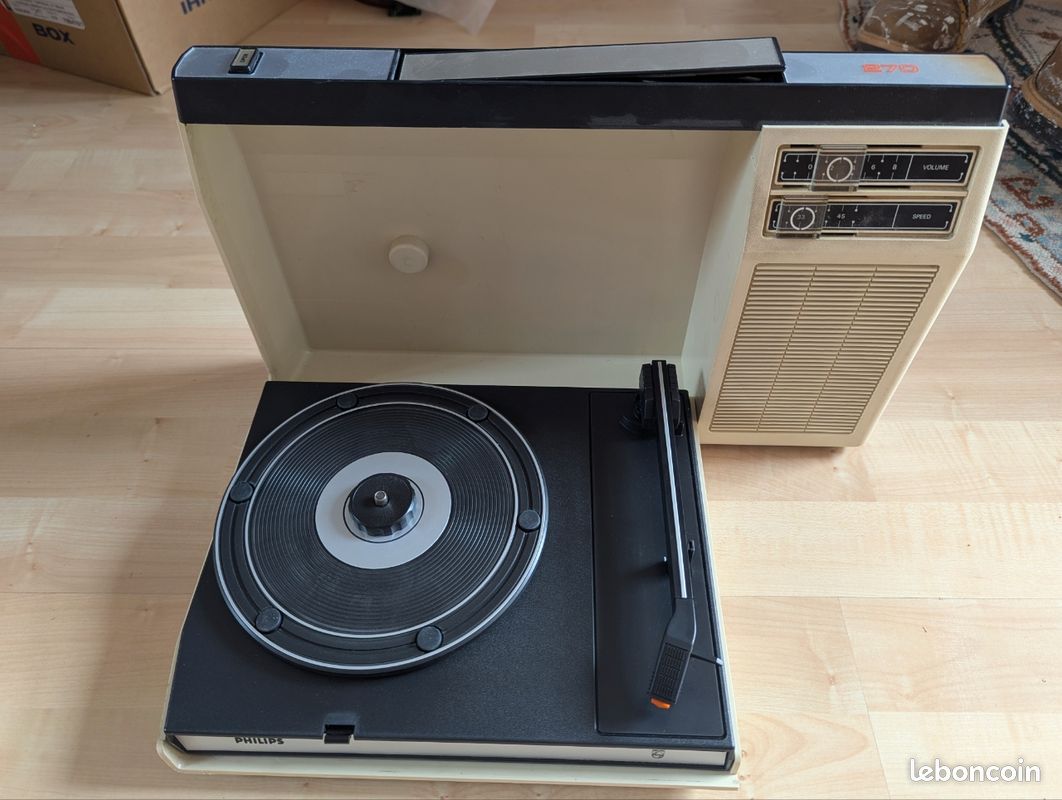 Electrophone Tourne Disque Philips 423 Vintage Années 70