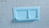 Porte savon bleu ancien (image 1)