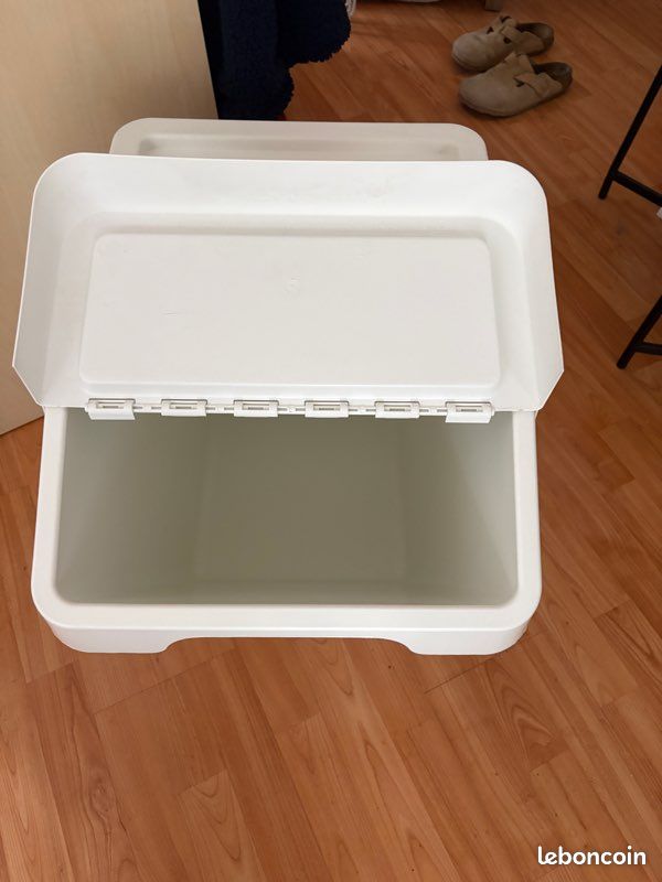 Bac IKEA Sortera Poubelle de tri Blanc 60l (image 2)