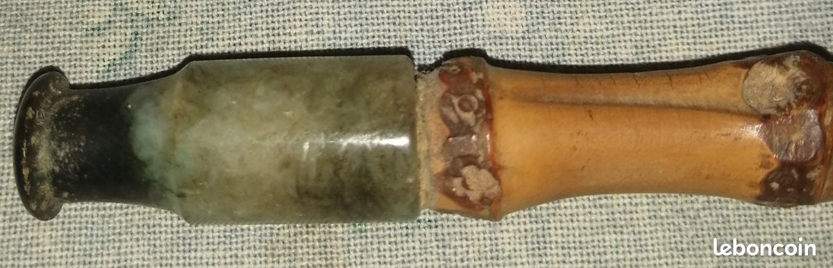 XIXe siècle : Pipe à tabac de Chine (pour décoration) (image 3)