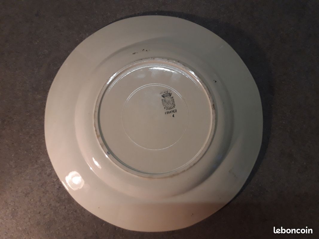 Plat rond - Digoin Sarreguemines (image 4)