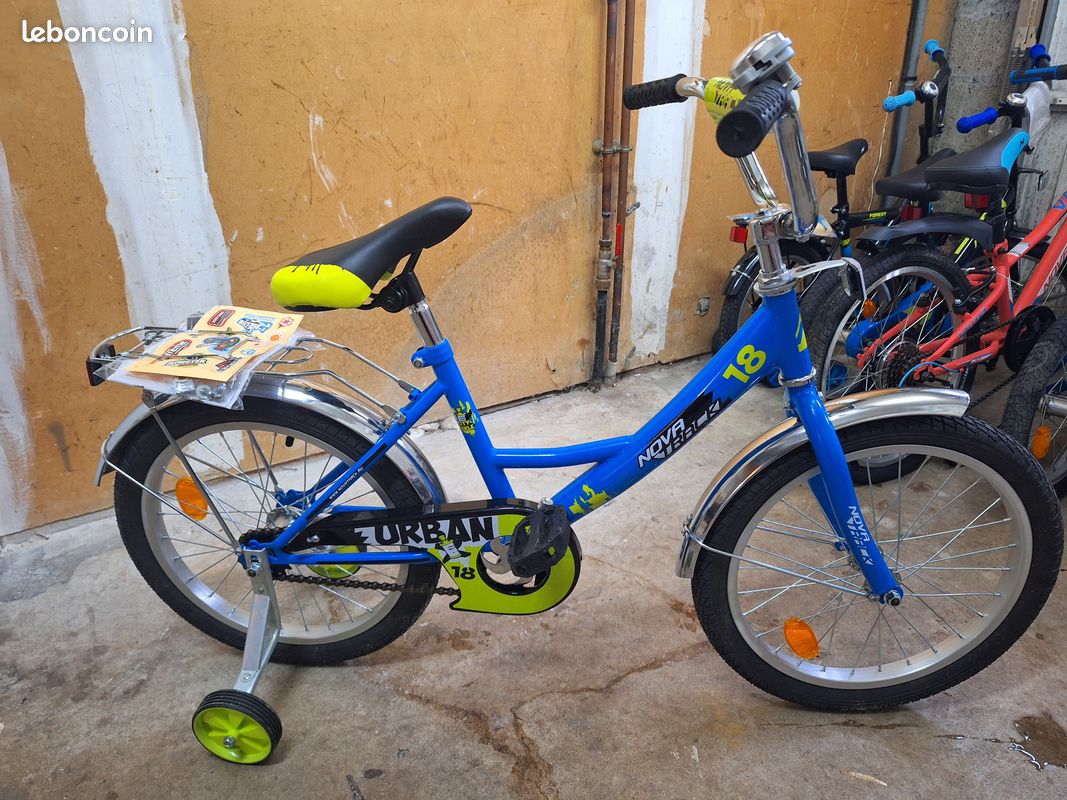 Vélo enfant NovaTrack URBAN 18" - Idéal pour enfants jusqu'à 7 ans (jusqu'à 125 cm) (image 2)
