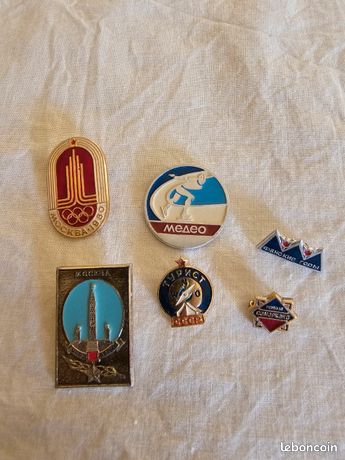 Insigne Vintage – Jeux Olympiques Moscou 1980 – Pin’s été Original