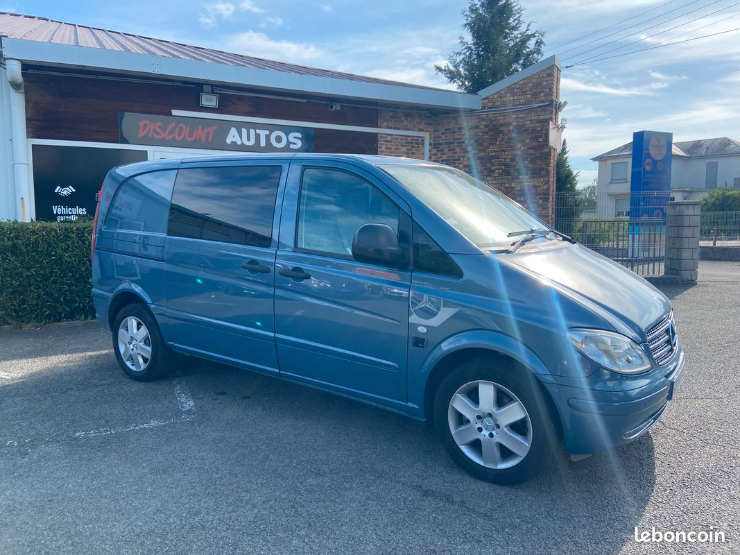 Mercedes Vito 120 CDI V6 BVA 204 cv 5 places. Attelage, régulateur, radar, entretien à jour (image 1)