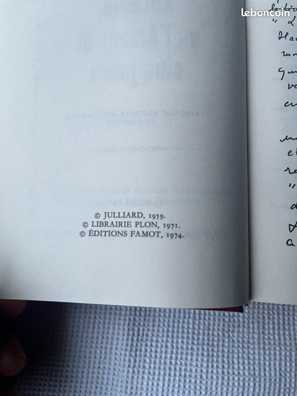 Livre, Françoise Parturier, Antoine, ou l’amant de cinq jours, Édition Famot, 1974 (image 5)