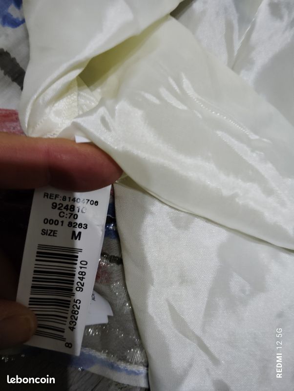 Robe blanc cassé à fleur Mango M (image 5)