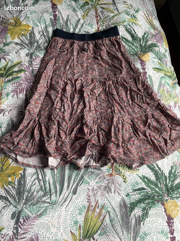 Jupe Originale Déstructurée IKKS Taille 36 Beige - Occasion Très Bon état