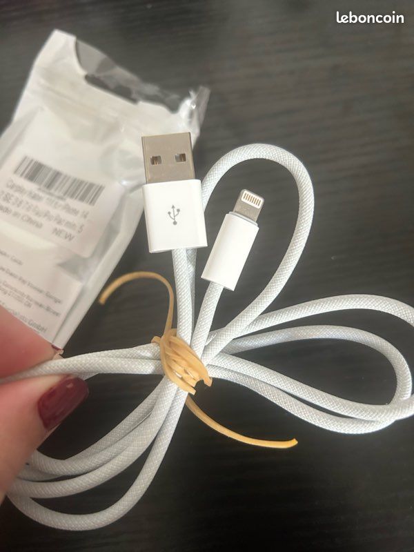 Câble CarPlay IPhone 14 Lightning vers usb (image 3)