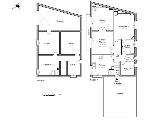 Maison a louer  - 3 pièce(s) - 76 m2 - Surfyn