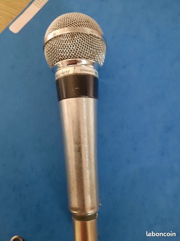 Location SHURE 55 SH - noir mat - 1950 - Micro vintage à Paris