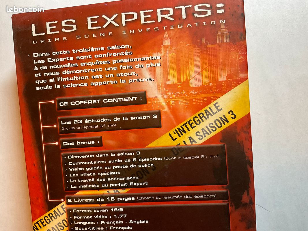 68 / DVD « LES EXPERTS » 15 DVD / 58 episodes (image 10)