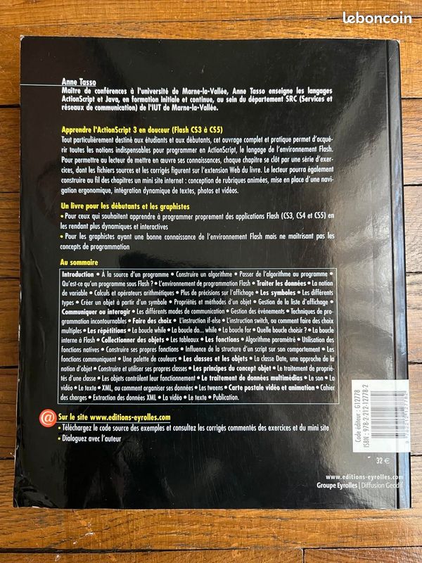 Livre "Apprendre à programmer en ActionScript 3" de Anne Tasso (image 2)