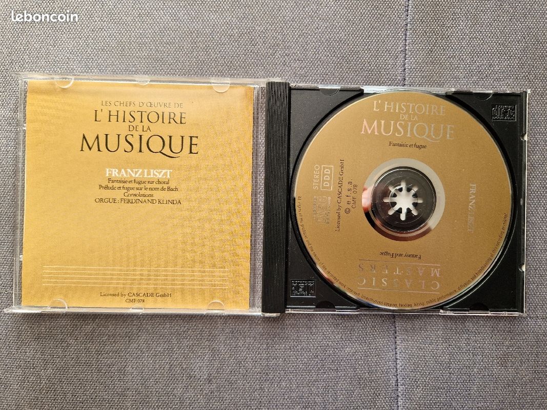Lot de 2 CD Franz Liszt / Franz Schubert (image 4)