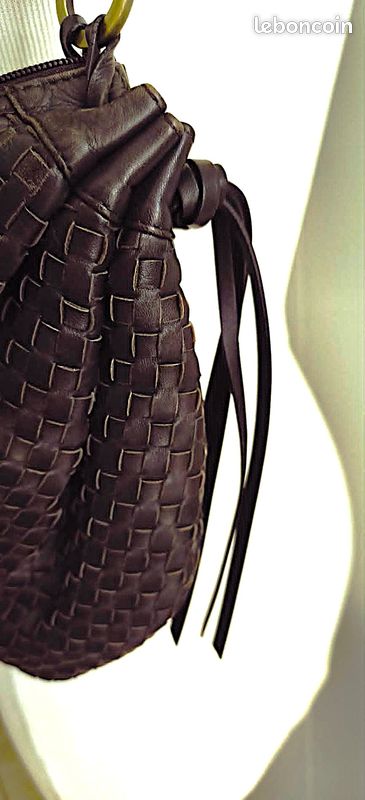Sac Lancel en Cuir Tressé Porté Epaule ou Main (image 4)