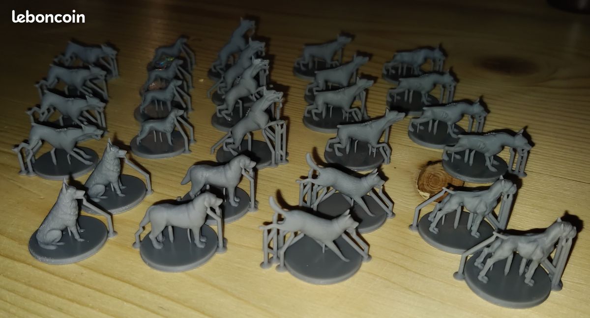28 Chiens pour Zombicide (impression résine) (image 3)