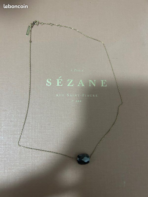 Collier Morgane bello coussin onyx noir (image 4)
