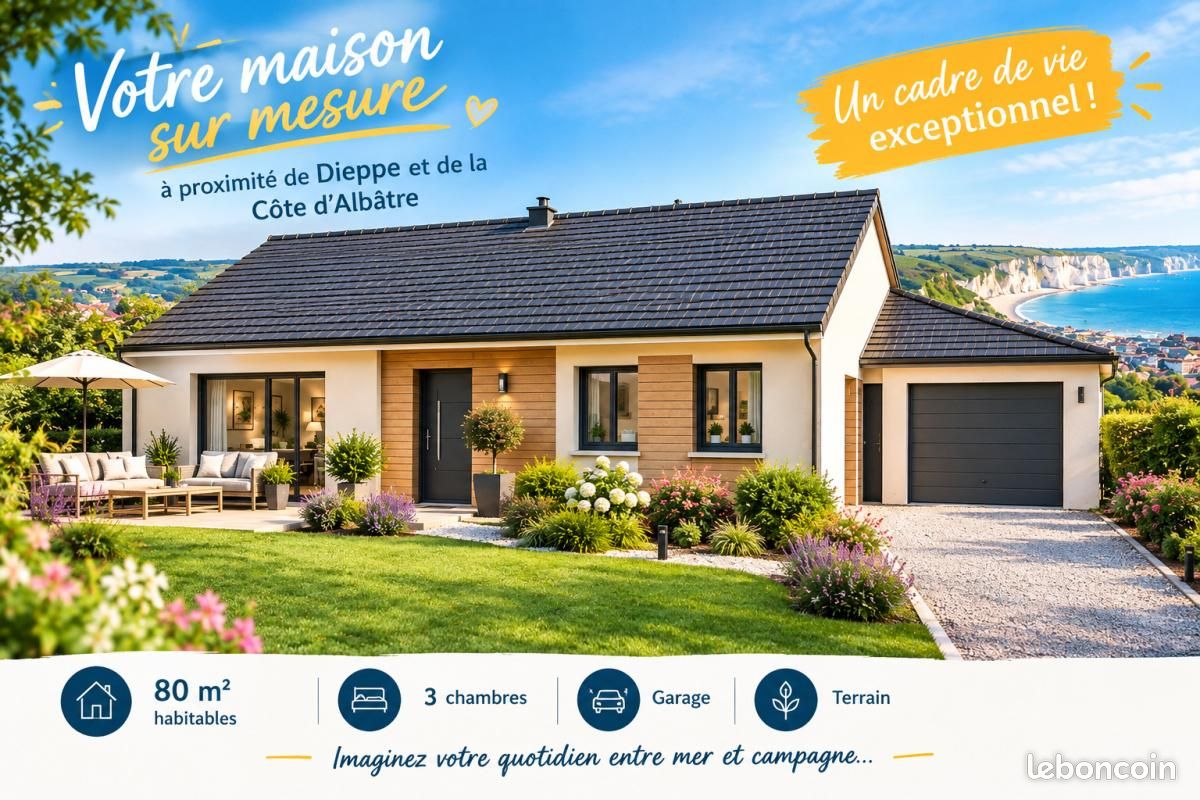 Maison 4 pièces 80 m² · à Petit-Caux · 80 m² · 210 000 €