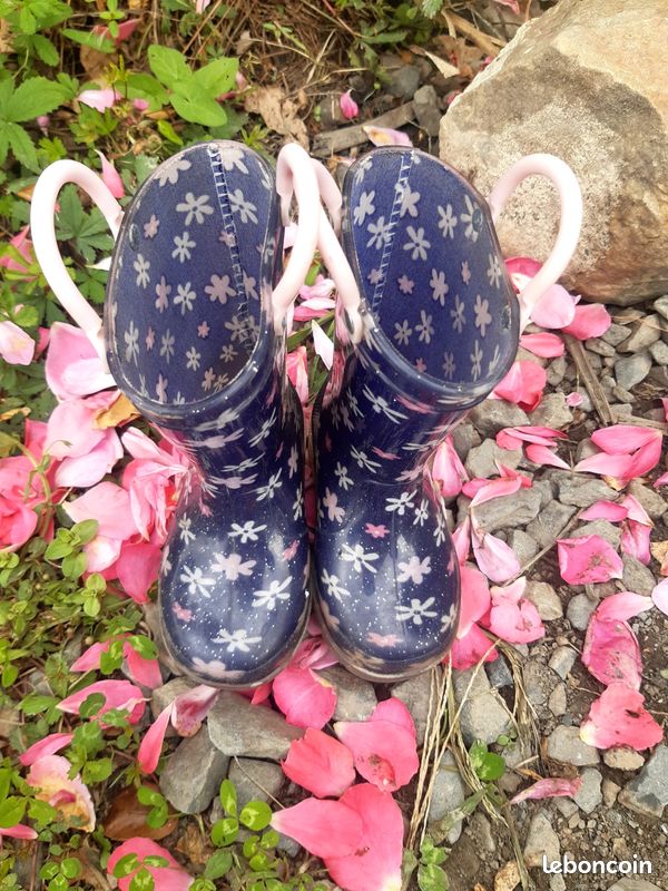 Bottes de pluie fille 20 et 21 Chaussures