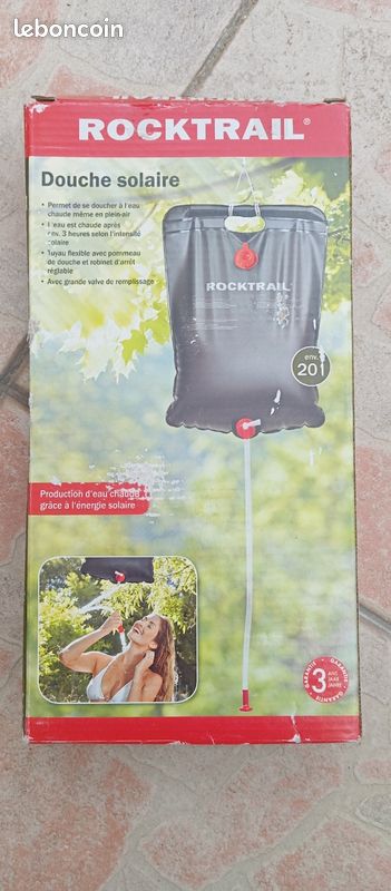 Douche Solaire 10 Litres - Chauffage Écologique Gratuit, Robinet Et Pommeau Inclus