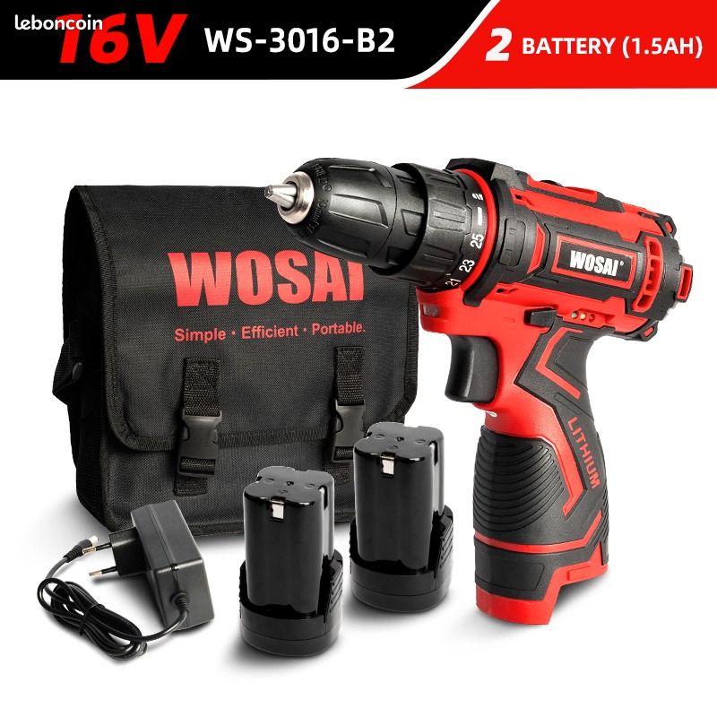 WOSAI perceuse sans fil, tournevis électrique, mini pilote d'alimentation (image 7)