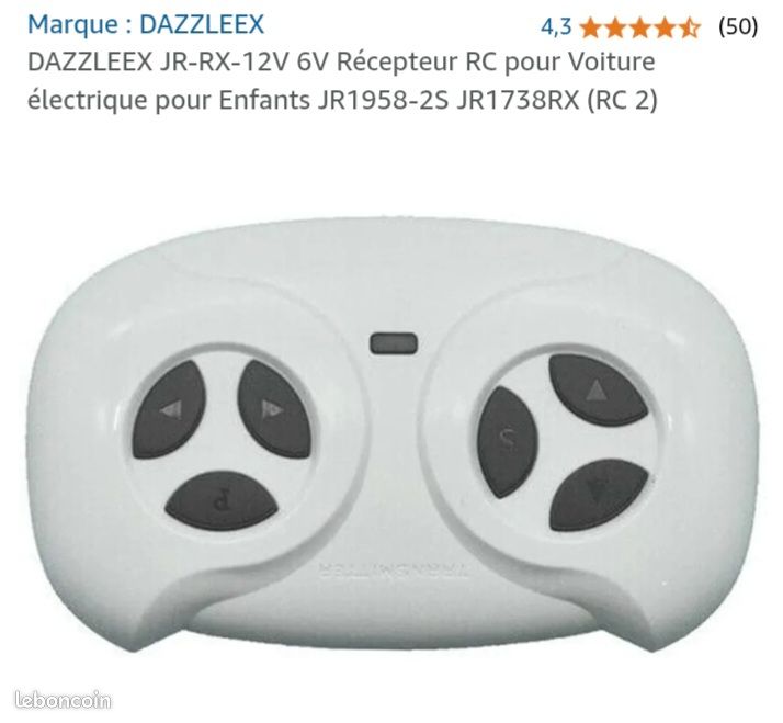 Telecommande pour voiture électrique enfant neuf universel Jeux