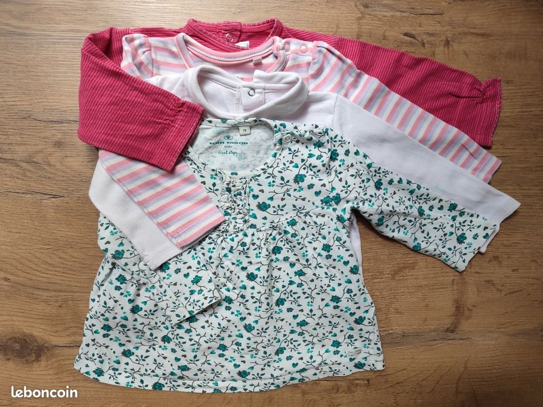 Lot vêtements été bébé fille 12 mois (Petit Bateau, Sergent Major, Absorba, Cyrillus, Du Pareil Au Même....) (image 11)