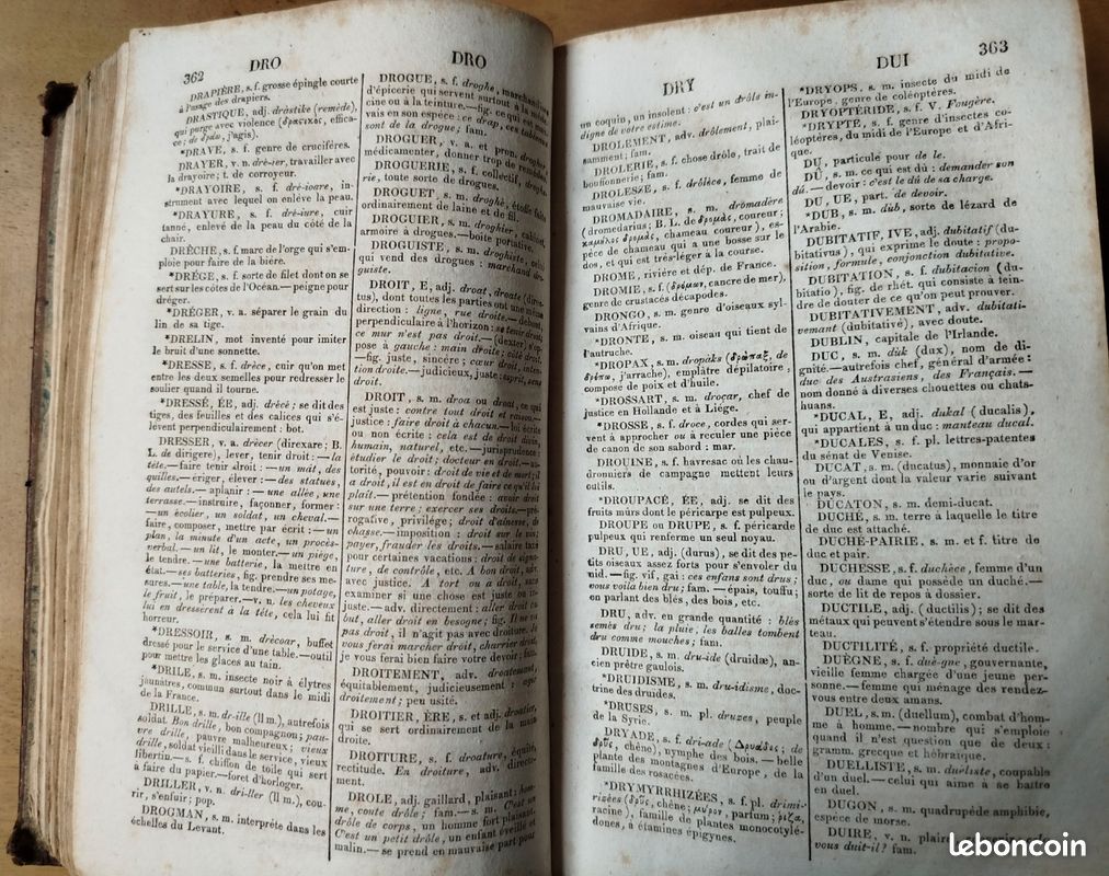 Wailly, Nouveau Vocabulaire Français, où l'on a suivi l'Orthographe (1827) (image 13)