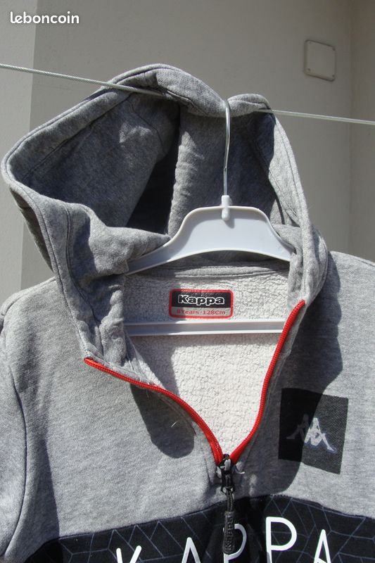 Kappa-Sweat-Shirt à capuche zippée 8 ANS (image 4)