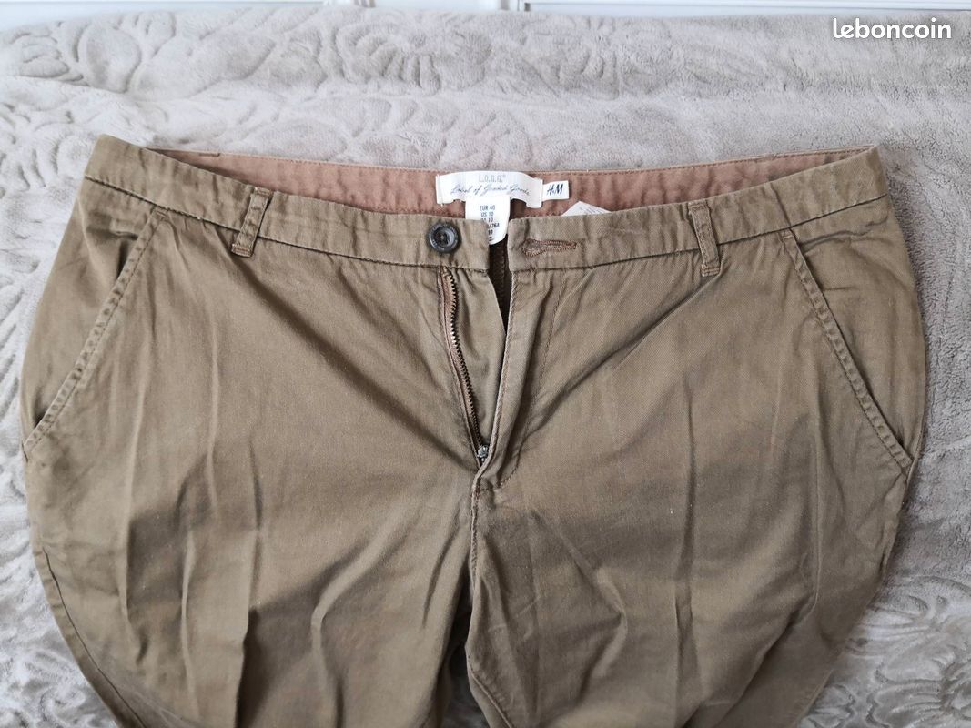Pantalon en toile kaki LOGG, taille 40/42 (image 4)