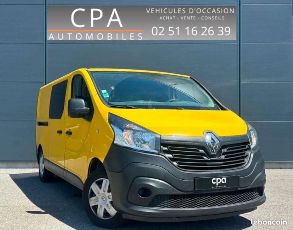 Renault Trafic 1.6 DC1 125 CH BVM6 L2H1 CABINE APPROFONDIE 6 PLACES / MOTEUR A CHAINE (image 1)