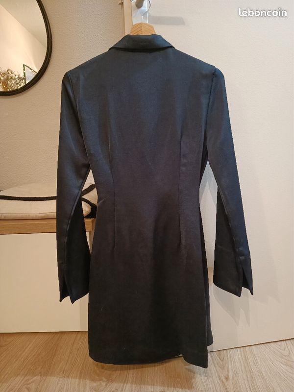 Robe blazer bleu marine Mango Vêtements