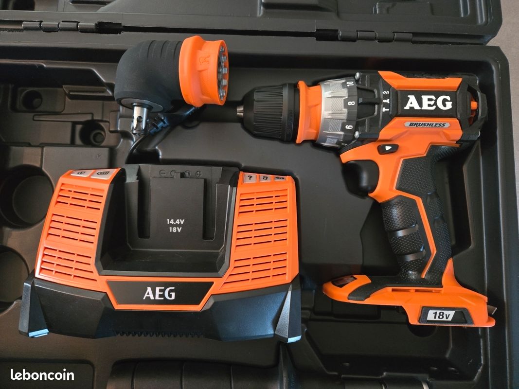 AEG - Visseuse BSB 18CBL - Avec mandrin renvoi d'angle (image 1)