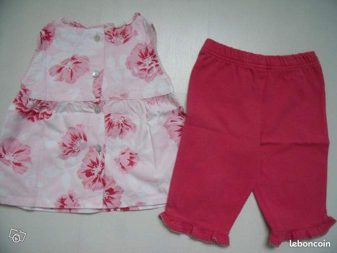 Ensemble été fille La REDOUTE 18 mois (ln44) (image 3)