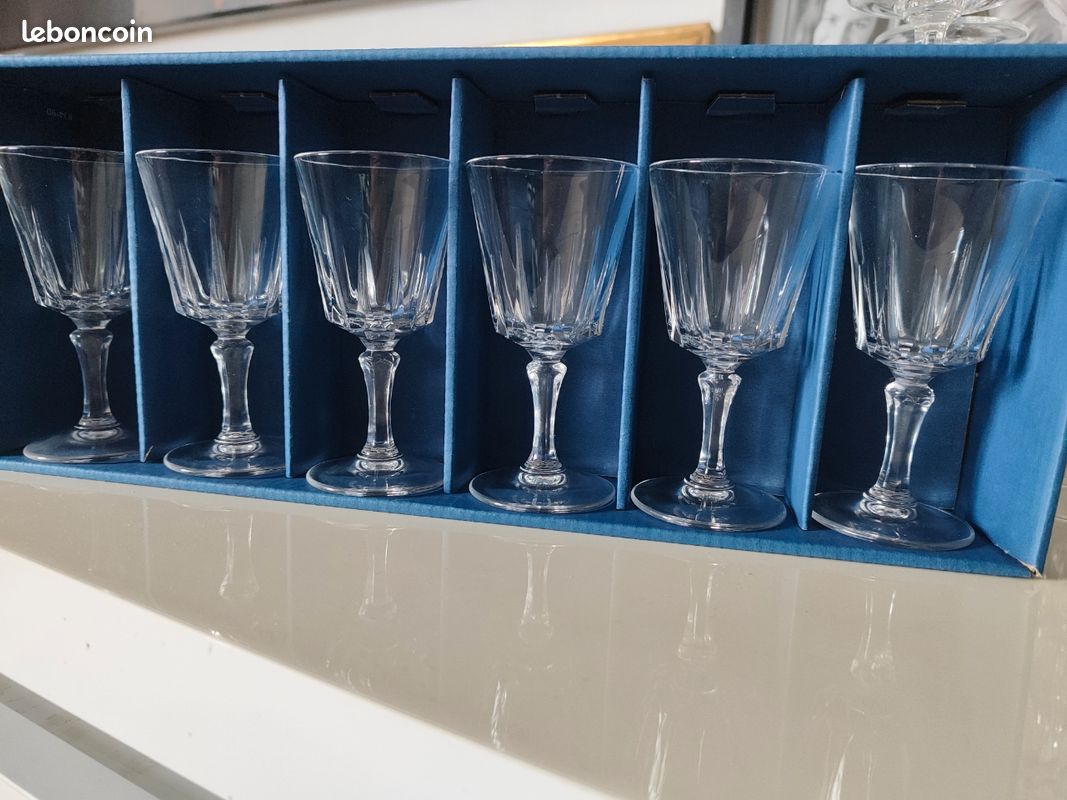 Coffret de 6 verres à Digestif "Versailles" Cristal d'Arques (image 3)
