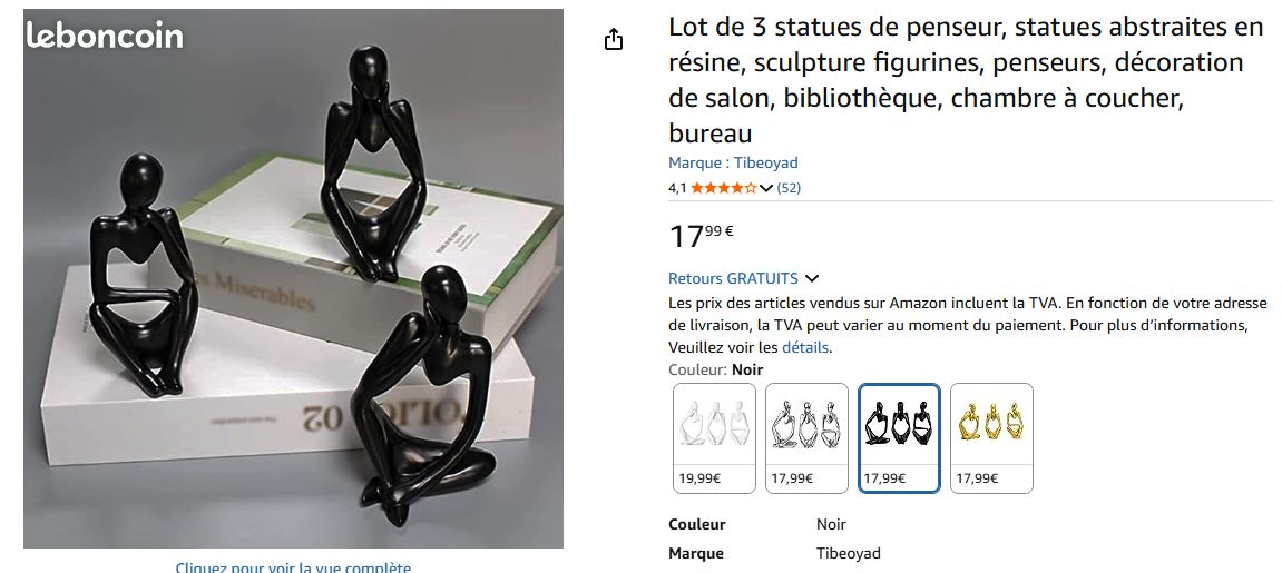 Statues de penseur (image 3)