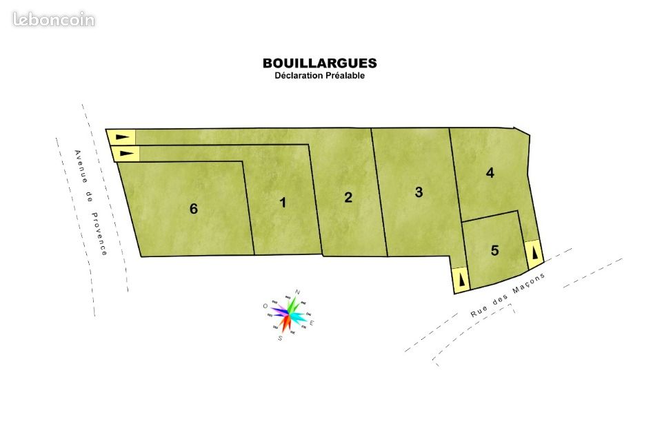 Terrain 358 m² · à Bouillargues · 164 900 €